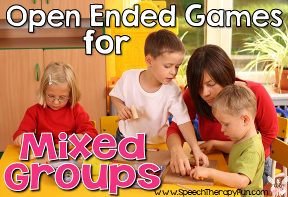 Speech Therapy Fun: Open Ended Games for Mixed Groups