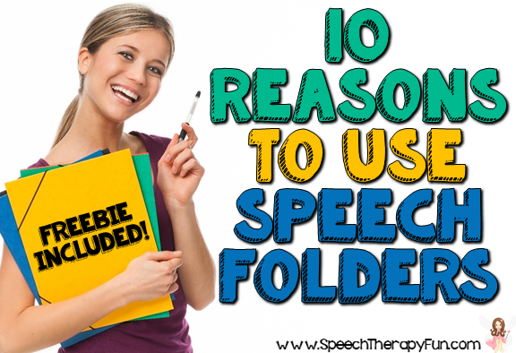 Speech Therapy Fun: 10 Reasons to use Speech Folders